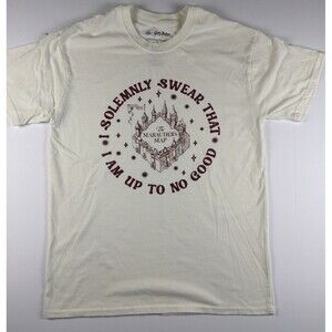 Wizarding World Harry Potter Marauder's Map T-Shirt I Solemnly Swear Adult M